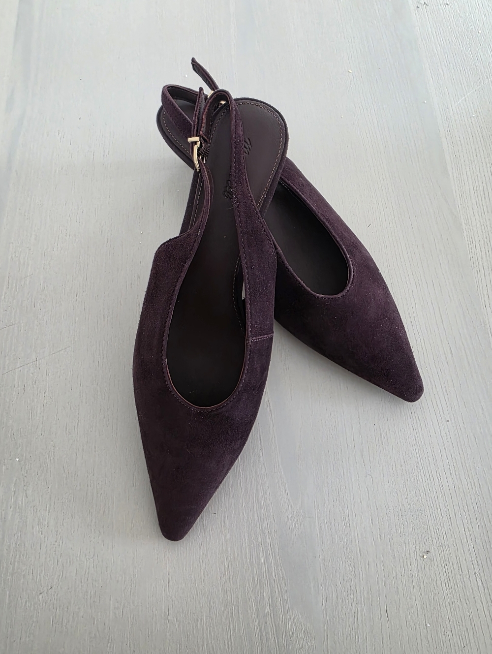 NWOT Madewell Women's The Emilie Slingback Pump Chocolate Raisin Sz 8.5 $178 - Picture 8 of 8